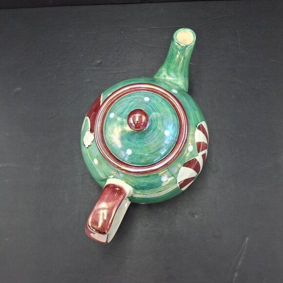 The Hudson's Bay Co. Christmas Street Hand Painted Teapot 8 cup Made in Thailand - Picture 12 of 16